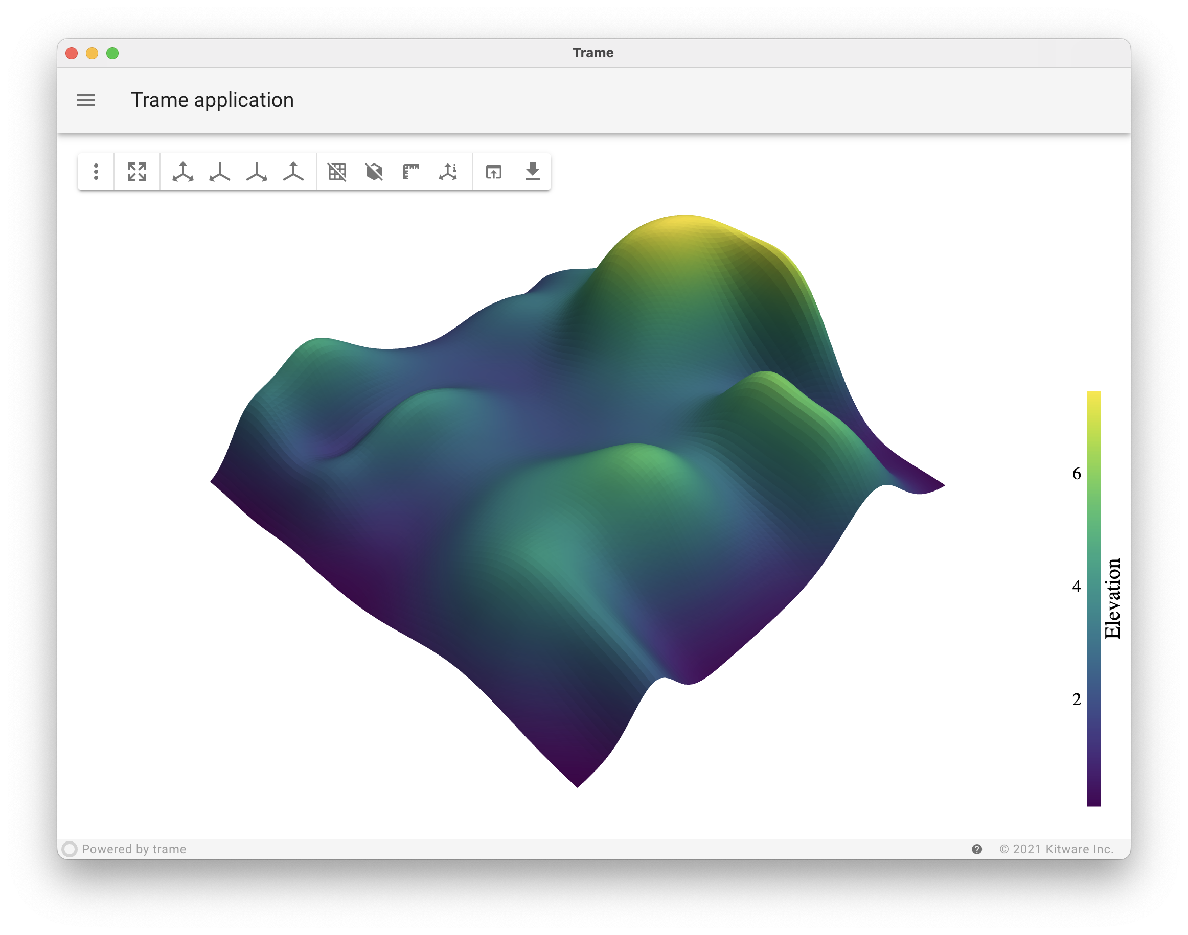 A simple Trame application with PyVista